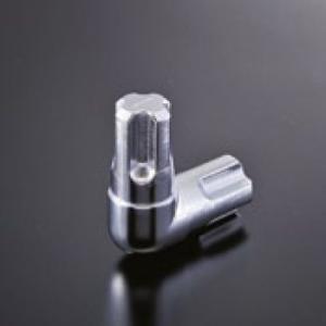 組立パイプシステム UPS-19C 19mm丸パイプ用 コネクター 2P クロームメッキ