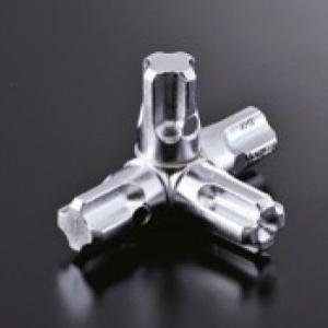 組立パイプシステム UPS-19C 19mm丸パイプ用 コネクター 4PK クロームメッキ