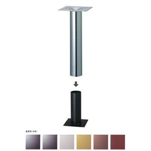 床面固定式テーブル脚 アイアン ツイン60 パイプ60.5φ 受座240x240