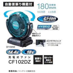 中古】makita マキタ CF100D 充電式ファン 本体のみ 10.8V 扇風機 動作 
