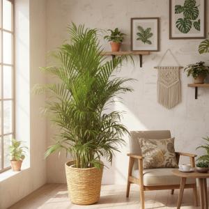 送料無料 観葉植物 アレカヤシ10号 南国気分...の詳細画像1