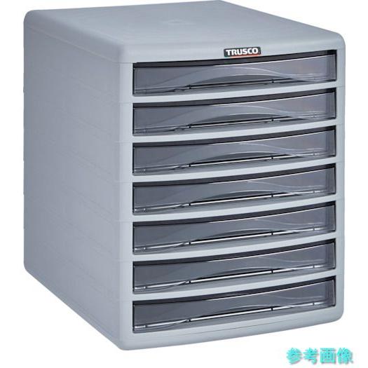 TRUSCO PA4-S7 プラスチックレターケース A4浅型タイプ 7段