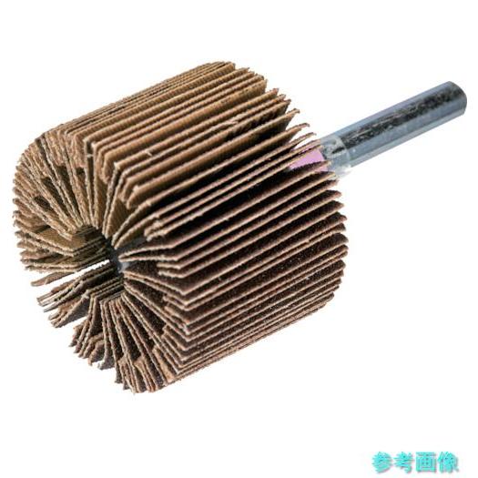 TRUSCO CP43 ベベルフラップホイール 外径40X厚30X軸6 (5個入) 80＃ 【1箱(...