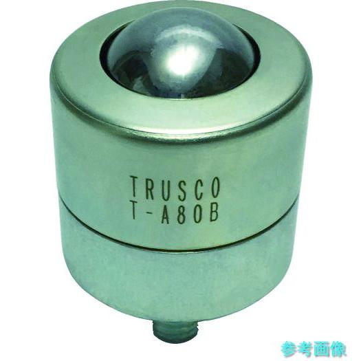 TRUSCO T-A80B ボールキャスター 切削加工品上向用 スチール製ボール