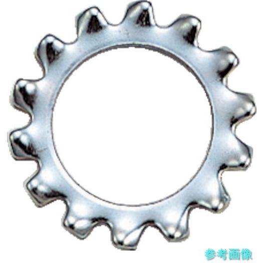 TRUSCO B86-0008 外歯ワッシャー 三価白 M8 80個入 【1PK(80個)】