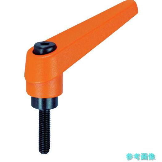 TRUSCO TCMR12-80 クランプレバー オレンジ オネジ M12 ねじ長80