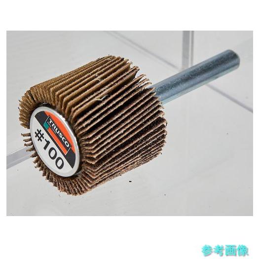 TRUSCO MR3025 ミラクルフラップホイール 外径30X厚25X軸6 5個入 ＃80 80＃...