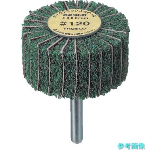 TRUSCO FM8025-120 ナイロンミックスホイール 外径80X厚25X軸6 120♯ 5個...