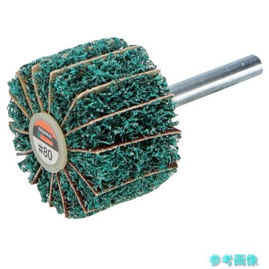 TRUSCO FM1025-80 ナイロンミックスホイール 外径100X厚25X軸6 80♯ 5個入...