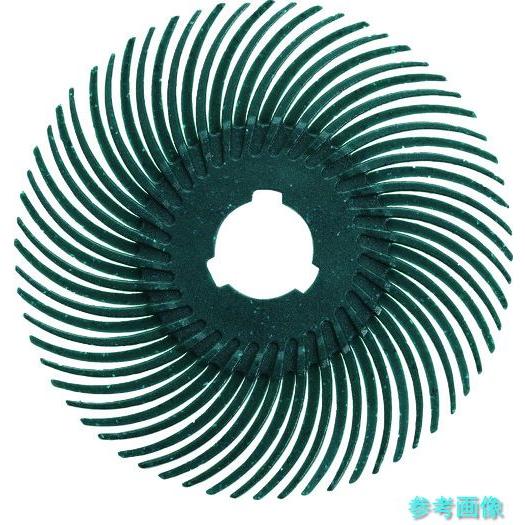 TRUSCO TBR50.8X80 ラジアルブラシディスクΦ50.8＃80緑 【20枚】