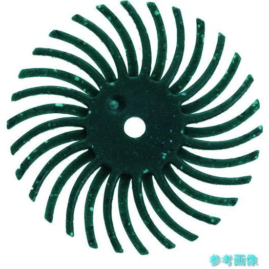 TRUSCO TBR25.4X80 ラジアルブラシディスクΦ25.4＃80緑 【20枚】