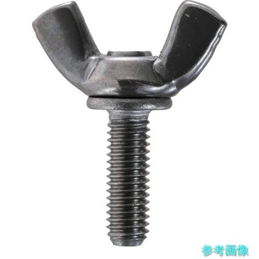 (TRUSCO) S083-0520 冷間蝶ボルト 2種 ステンレス 5×20 80本入 ヘキサゴン...