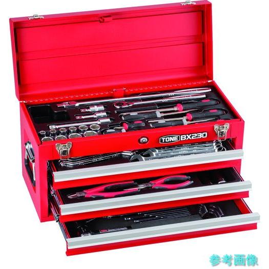 TONE TSA450 整備用工具セット ツールセット 差込角12.7mm 58点セット レッド