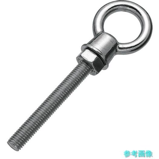 TRUSCO TLK-10M80 K型ロングアイボルト ステンレス製 M10 80mm(1個=1袋)