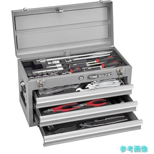 TONE TSA450SV 整備用工具セット ツールセット 差込角12.7mm 58点セット シルバ...