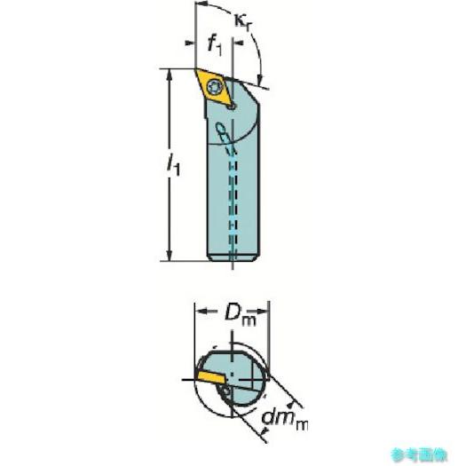 SANDVIK A20S-SDQCR11-R コロターン107 ポジチップ用ボーリングバイト(210...