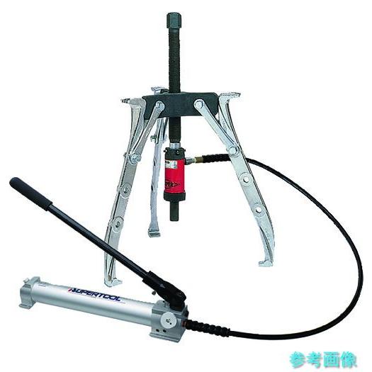 スーパー GTP12 3本爪油圧プーラセット(油圧ポンプHP500AN・ホースHH2N・シリンダGP...