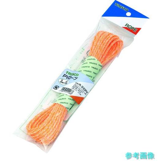 TRUSCO R-310PV PVロープ 3つ打 線径3mmX長さ10m