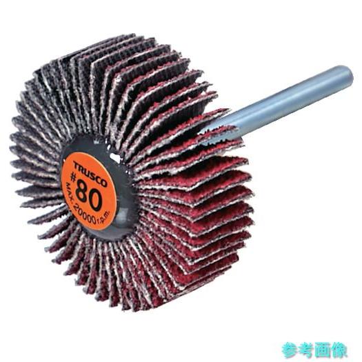 TRUSCO TCF3010-CE-80 セラミックフラップホイール 軸径3mm ＃80 外径30×...
