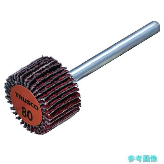 TRUSCO TCF1510-CE-80 セラミックフラップホイール 軸径3mm ＃80 外径15×...