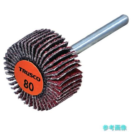 TRUSCO TCF2010-CE-80 セラミックフラップホイール 軸径3mm ＃80 外径20×...