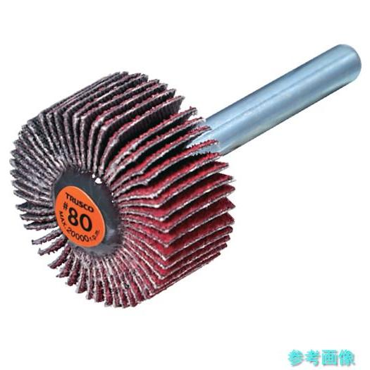 TRUSCO TCF3015-CE-80 セラミックフラップホイール 軸径6mm ＃80 外径30×...