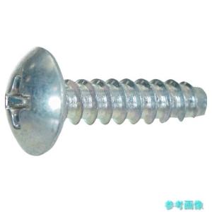 TRUSCO S330-0412  トラス頭タッピングねじ 2種溝付B1形 三価白  M4X12 (50本入り) 【1PK(50本)】｜イーキカイ ヤフーショッピング店