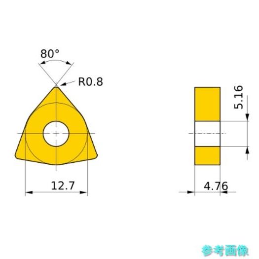 三菱 WNMG080408-MA(MC7125) ステンレス鋼旋削加工用コーテッド超硬材種MC_MP...