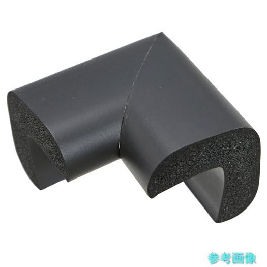 TRUSCO TAC-80YS 安心クッション コーナー用 油面接着 極細 1個入 ブラック