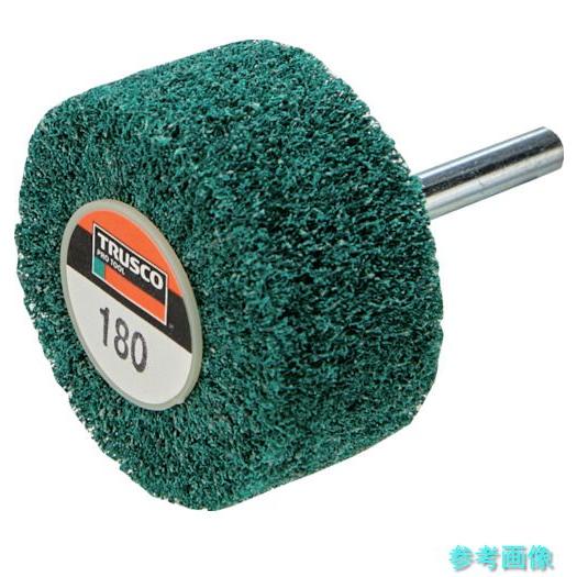TRUSCO UFN-825-180 ナイロン軸付ホイール 外径80×厚み25×軸6 180＃ (5...