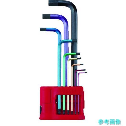 VESSEL 8909BP 六角棒レンチセット レインボール L型レンチ No.8909BP(9本組...