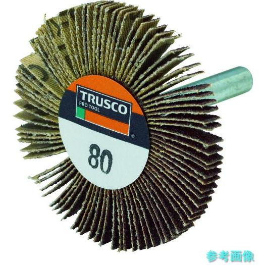 TRUSCO UF5005-80 薄型フラップホイール 50X5X6 ＃80 5個入 【1箱(5個)...