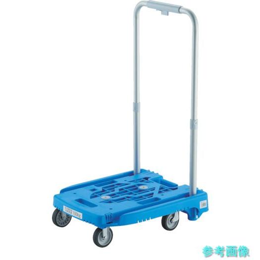 TRUSCO WP-2G-B-JS 樹脂台車 カルティオミニ weego 省音G車輪 ブルー ストッ...