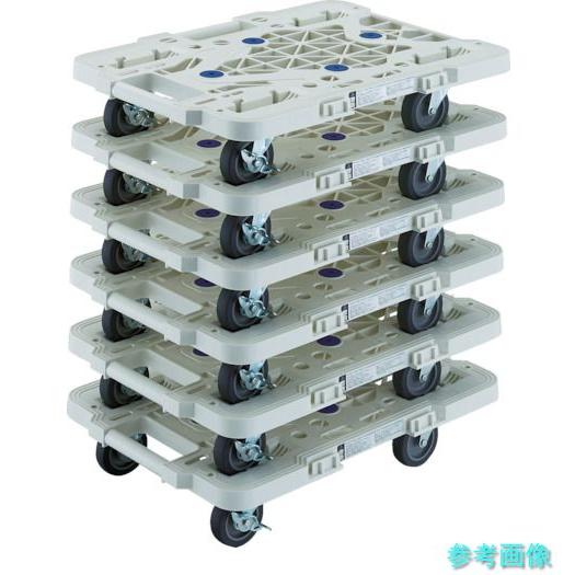 TRUSCO MPK-500JS-W-M6 まとめ買い 樹脂製平台車  ルートバン  MPK-500...