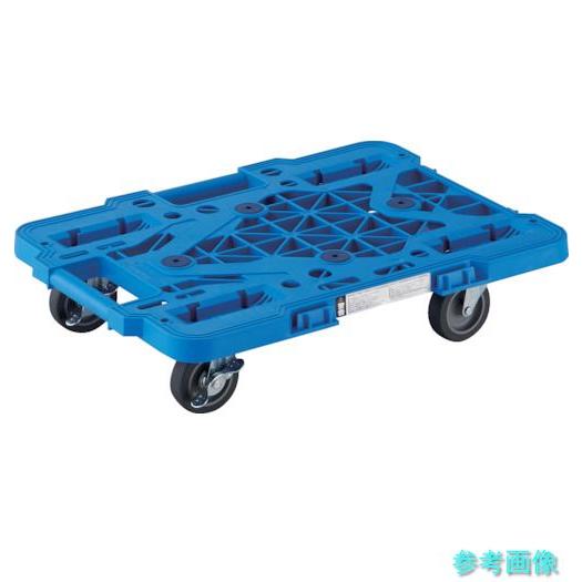 TRUSCO MPK-500JS-B 樹脂製平台車  ルートバンメッシュタイプ 515X385 4輪...