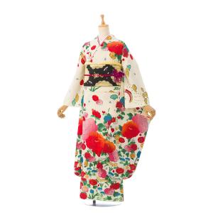 総絞り 正絹|160〜168cm|11〜15号|振袖フルセット(紺系)| 大きいサイズ