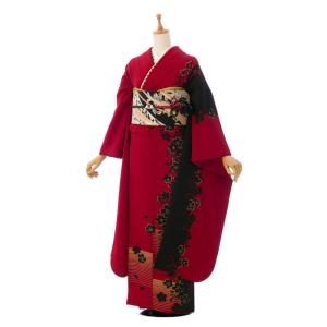 総絞り|正絹|158〜167cm|着物レンタル|振袖フルセット(ピンク系)|普通
