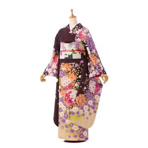 2〜12月】正絹振袖|着物レンタル|153〜165cm|振袖フルセット(紫系