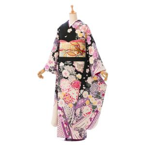 FN12167y 着物 振袖 正絹 147〜157cm 2〜12月】正絹振袖|着物レンタル|153〜160cm|振袖フルセット(水色系