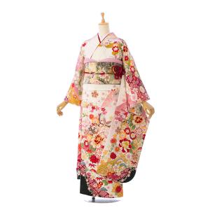 2〜12月】正絹振袖|着物レンタル|153〜163cm|振袖フルセット(ピンク系