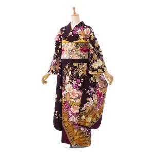 総絞り|正絹|158〜167cm|着物レンタル|振袖フルセット(ピンク系)|普通