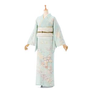 訪問着　フルセット　着物　正絹　トールサイズ　四季草花　ぼかし　N2 2L784 正絹|四季草花柄の訪問着フルセット(ピンク系)|訪問着・付下げ
