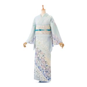 15〜23号|正絹|3L|4L|古典柄|訪問着フルセット(茶色系)|訪問着・付下げ