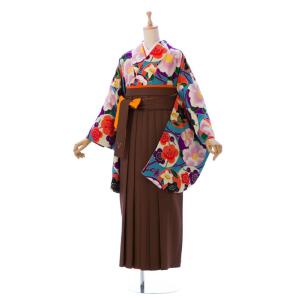 卒業袴レンタル 158〜163cm 卒業式袴セット きもの道楽 普通サイズ R070_HDL0070｜e-kimono-rental