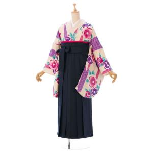 卒業袴 レンタル 148〜153cm 卒業式 袴セット 普通サイズ R1480B_E-H033-23-10｜e-kimono-rental