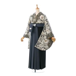 レンタル着物|卒業袴|玉城ティナ|158〜163cm|卒業式袴セットレンタル(黒系)|卒業袴(普通サイズ)HAGD470｜e-kimono-rental