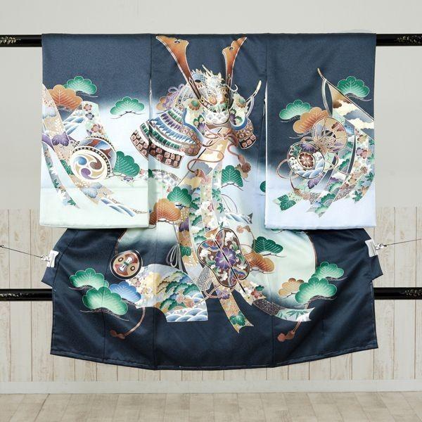 e-1n105 兜 几帳に軍配 扇 鼓〔産着レンタル〕着物レンタル 祝着レンタル〔お宮参り〕簡単着せ...