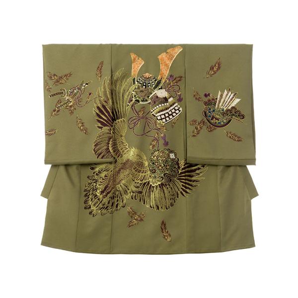 お宮参り|男児産着|着物レンタル|お宮参り着物フルセットレンタル(緑系)|男の子 HALA170