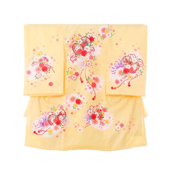 5n78 つづみ 桜〔産着レンタル〕着物レンタル 祝着レンタル〔お宮参り〕簡単着せ方マニュアル 産着...