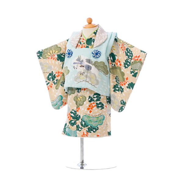 E-1H-12 ベビー着物 100日から1歳 初誕生 初節句 端午の節句 お食い初め 子供の日 結婚...